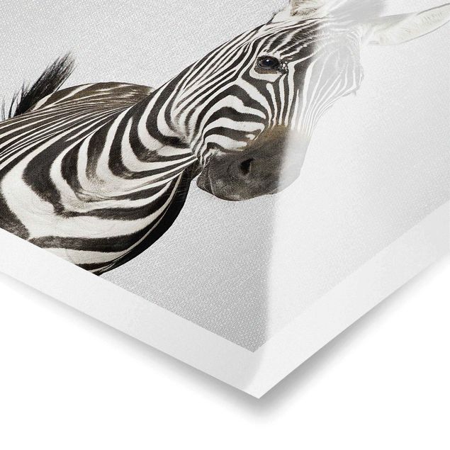 Wanddeko über Bett Zebra Zilla