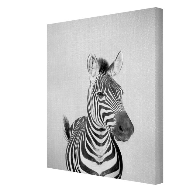 Wanddeko über Sofa Zebra Zilla Schwarz Weiß