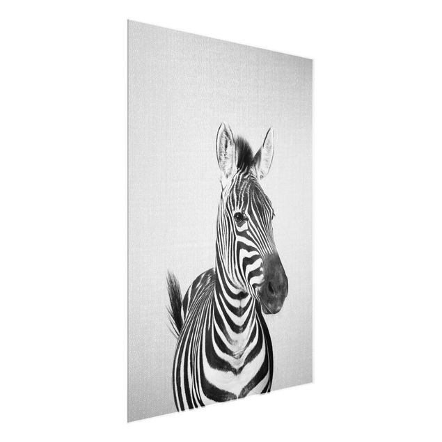 Wanddeko über Sofa Zebra Zilla Schwarz Weiß
